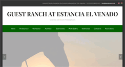 Desktop Screenshot of estanciaelvenado.net